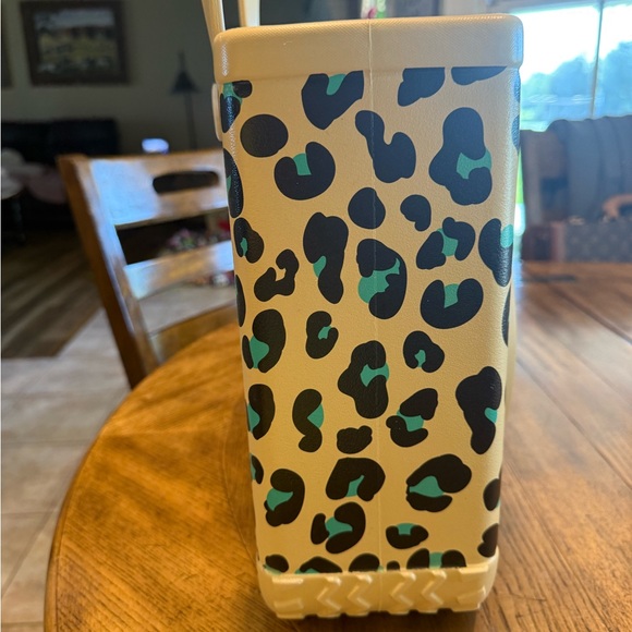 BOGG BAG Leopard Print Tote - Tan and Blue- NEW - Picture 6 of 8